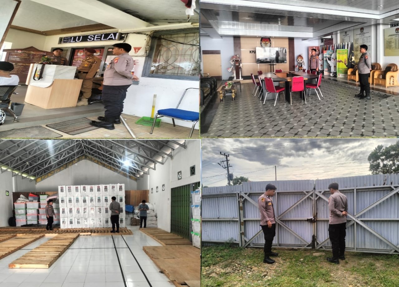 Satgas Preventif Polresta Bengkulu Laksanakan Pengamanan di Kantor KPU Kota Bengkulu 
