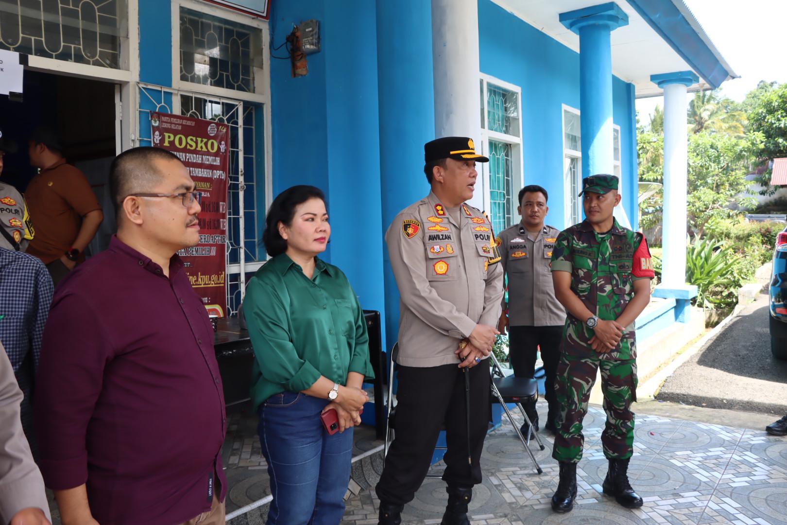 Pastikan Aman dan Lancar, Kapolres Lebong Monitoring Pleno Terbuka PPK