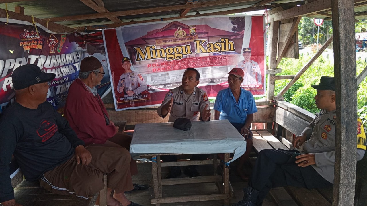 Polsek Selupu Rejang Ajak Masyarakat Tingkatkan Kerjasama Jaga Keamanan Melalui Kegiatan Minggu Kasih