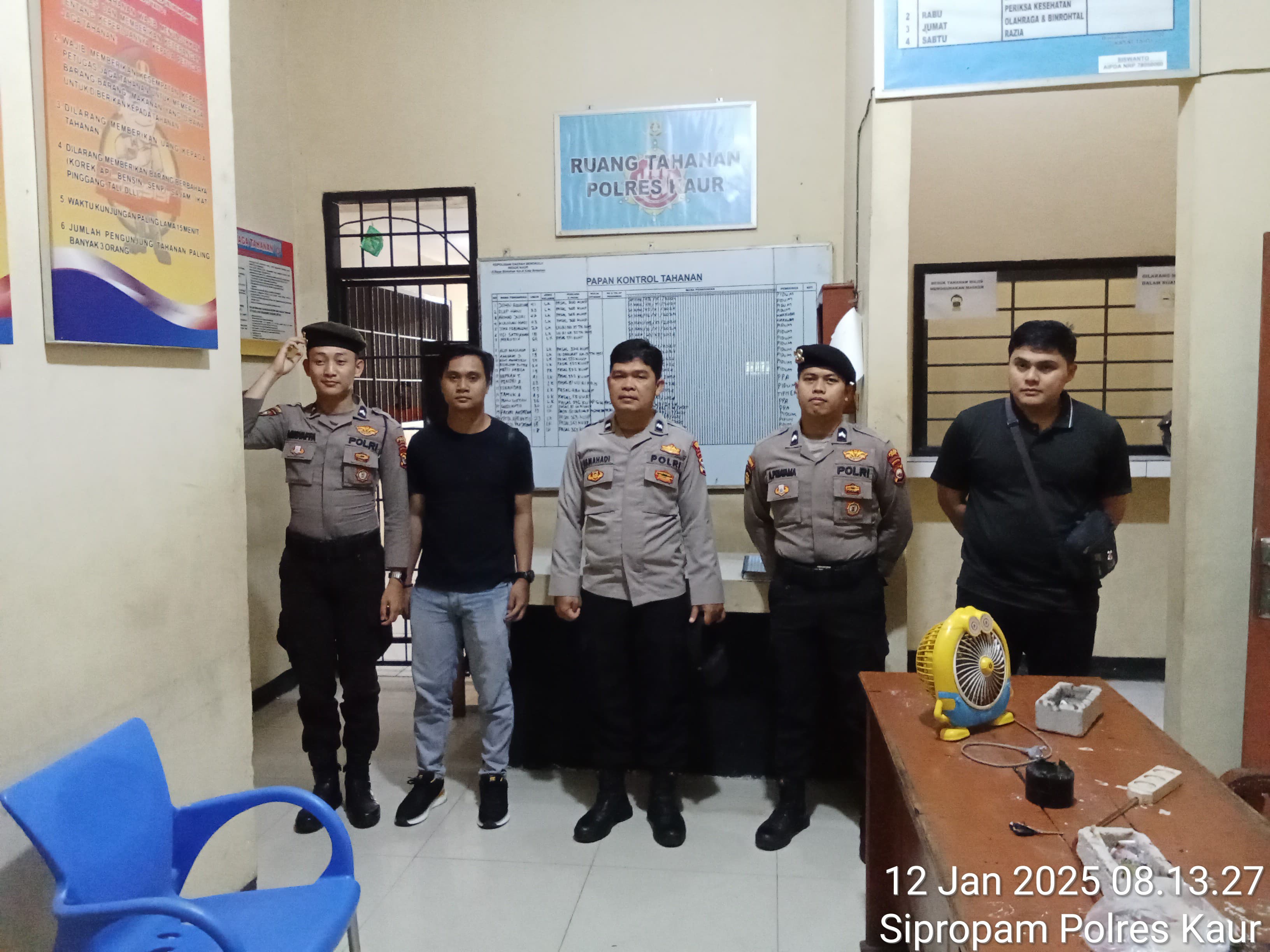 Polres Kaur Perketat Pengamanan dan Cek Tahanan Pasca Pilkada 2024