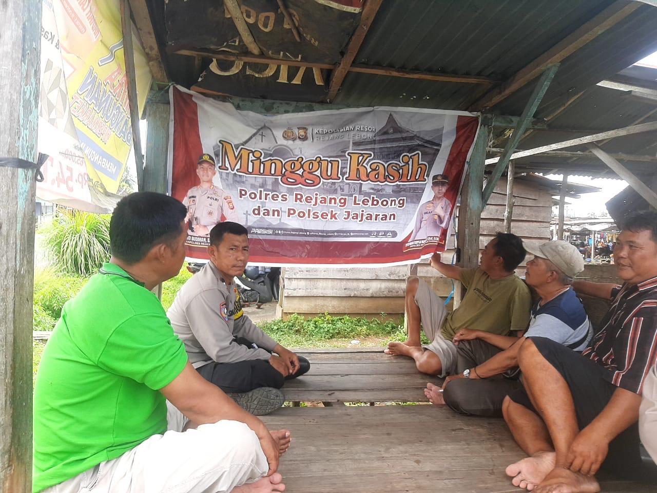 Polsek Padang Ulak Tanding Gelar Kegiatan Minggu Kasih Bersama Bhabinkamtibmas