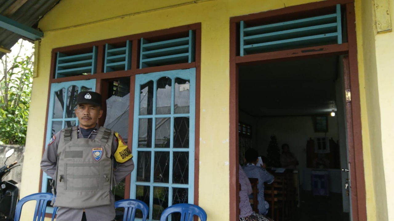 Polsek Selupu Rejang Amankan Ibadah Minggu di Tiga Gereja Wilayah Hukum Rejang Lebong