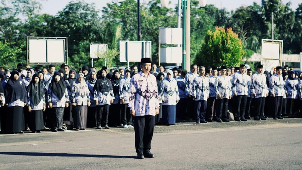 Upacara Hardiknas di Bengkulu Tengah