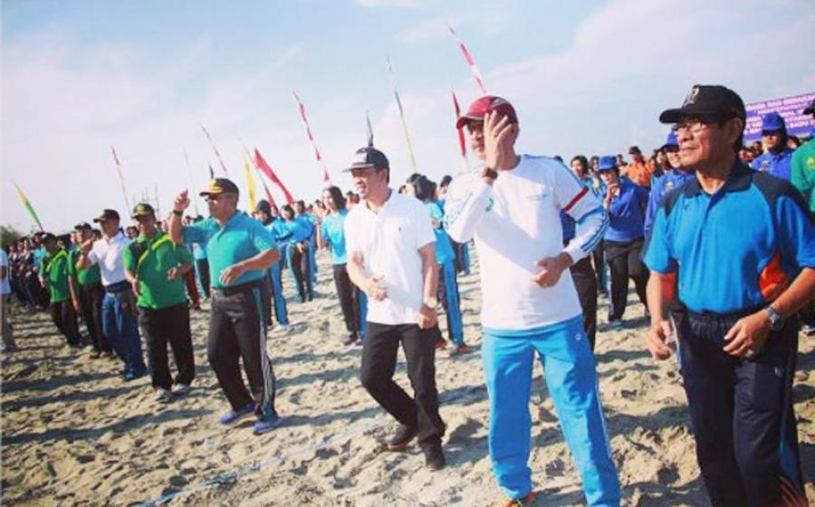 Sekretaris Kota Bengkulu Marjon menghadiri secara langsung peringatan Hari Olahraga Nasional, HUT Polwan ke-68, Hari Kesatuan Gerak Bhayangkari ke-64, Masa Ta’aruf Mahasiswa Baru Universitas Muhammadiyah Bengkulu