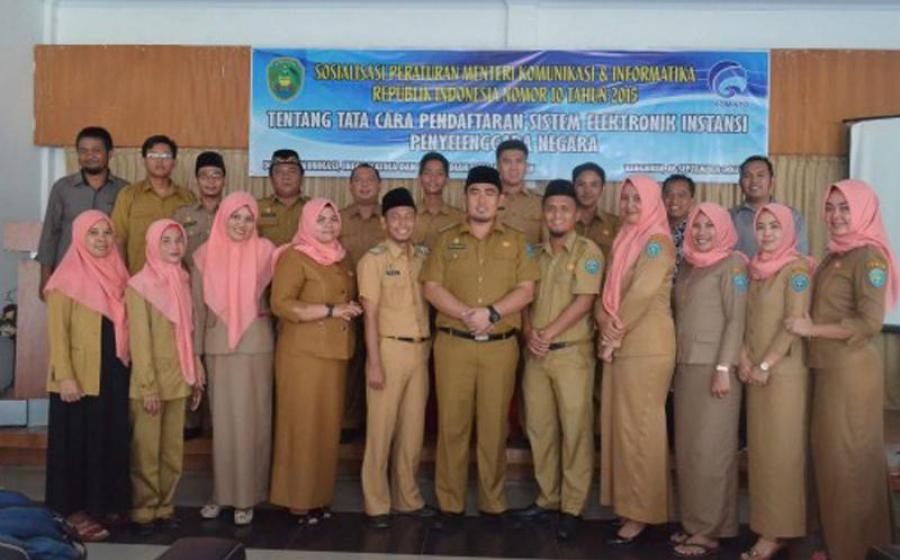 Sosialisasi Peraturan Menteri Komunikasi dan Informatika Nomor 10 Tahun 2015 tentang Tata cara Pendaftaran sitem elektronik Instansi Penyelenggara Negara