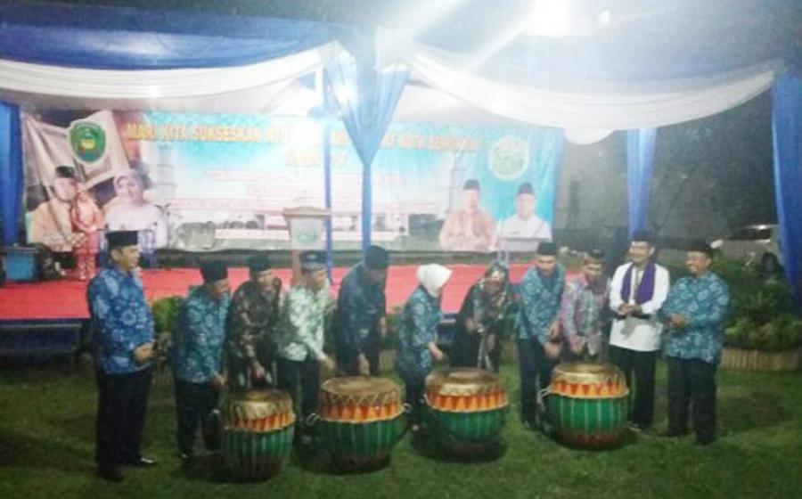 Wakil Walikota Bengkulu Patriana Sosialinda resmi membuka Musabaqoh Tilawatil Quran (MTQ) ke XXXIII di Masjid Akbar At – Taqwa