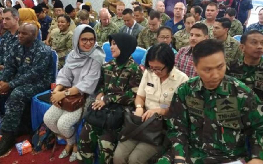 Walikota Bengkulu Helmi Hasan Senin (25/09/2017) kedatangan United States Army (Tentara Amerika)