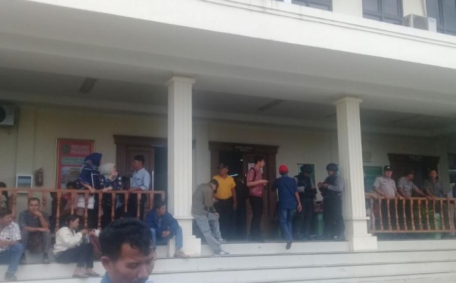 penjagaan sidang vonis RM