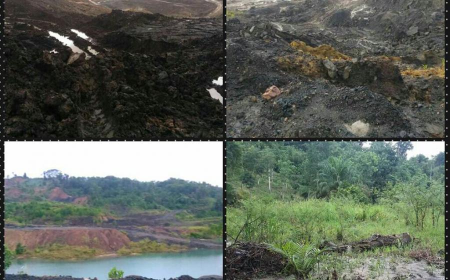 dampak pertambangan batu bara di Benteng