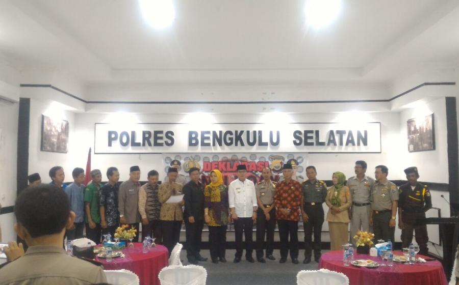 Deklarasi anti hoax di Bengkulu Selatan
