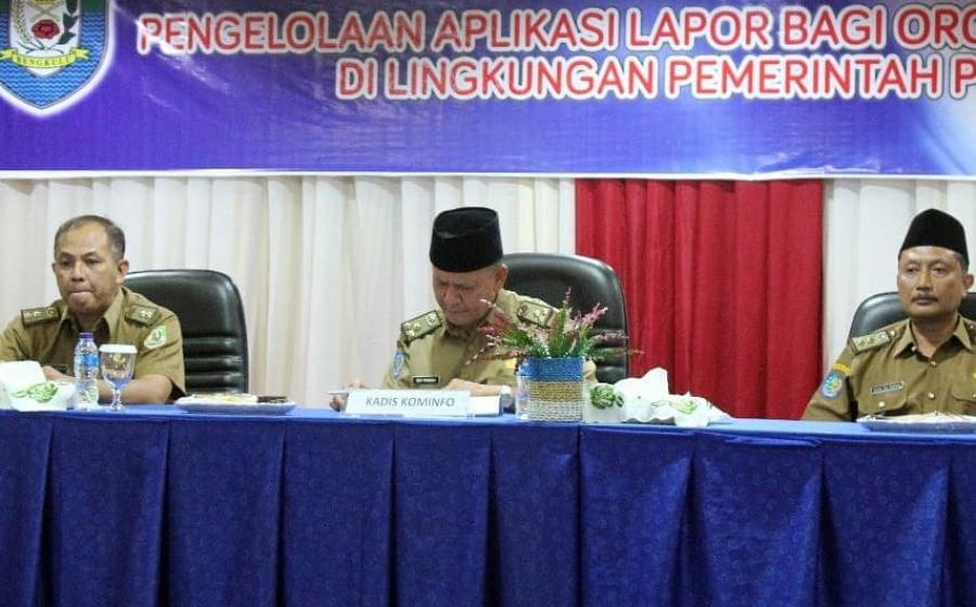 Bimtek Aplikasi Lapor Oleh Kominfo Provinsi Bengkulu