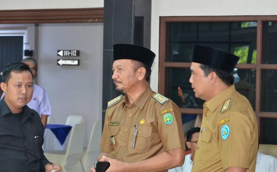 sekda Kota bengkulu bersama Kadis PUPR