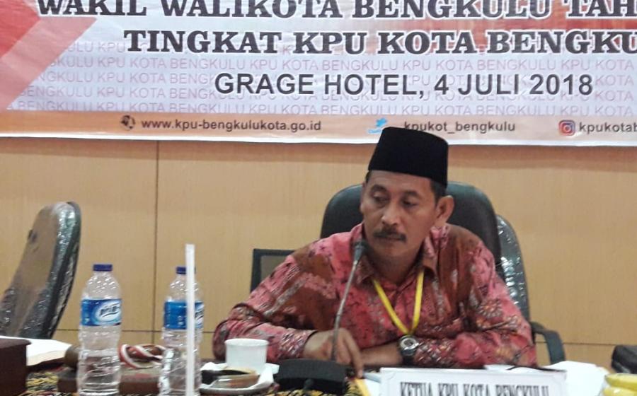 Ketua KPU Kota bengkulu zaini