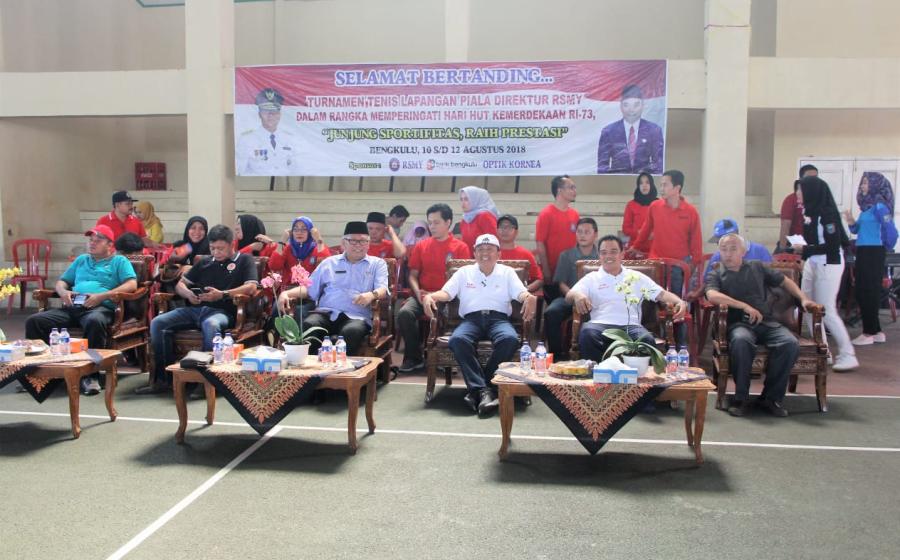 Asisten 1 Hamka Sabri menyampaikan kata sambutan dan arahan Gubernur Bengkulu