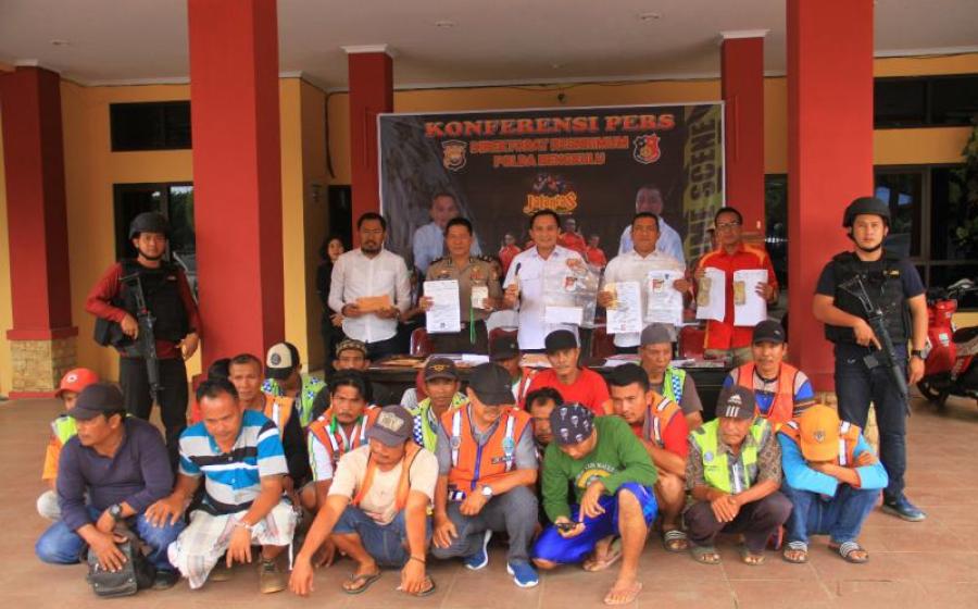 Polda Bengkulu Amankan 27 Tukang Parkir 
