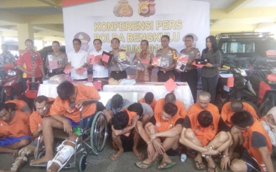 Press Conference  polda bengkulu