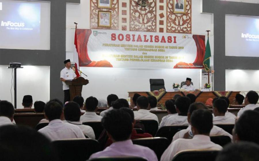 Sosialisasi Permendagri Nomor 20 Tahun 2018 