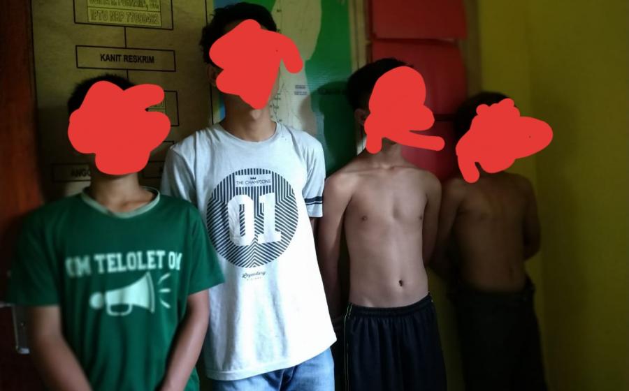 terduga pelaku pencurian