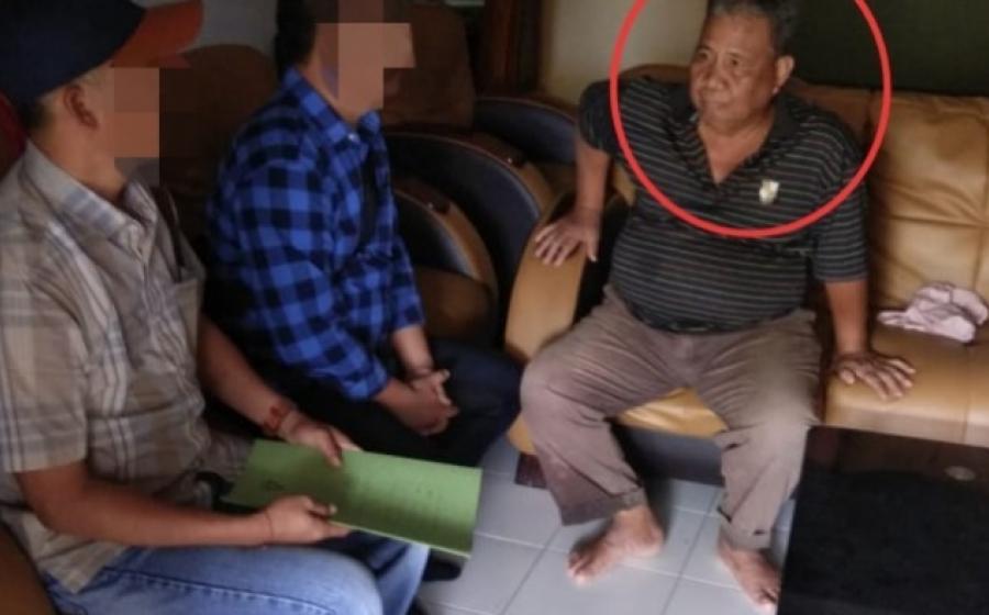 terdakwa saat ditangkap