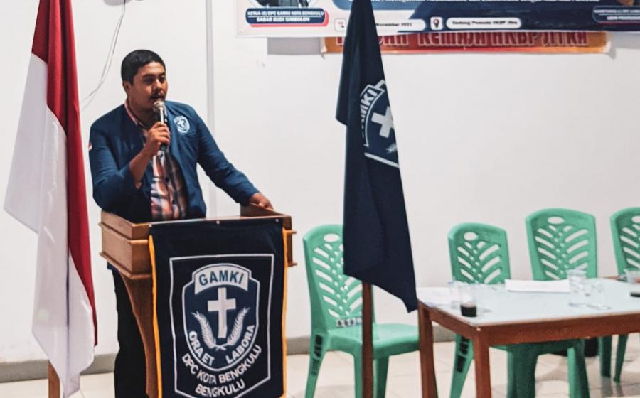 Ketua Gamki Kota Bengkulu Sabar Simbolon