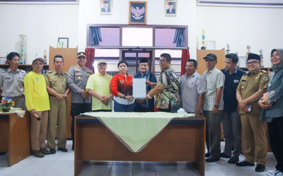 kesepakatan antara PT. Pamor Ganda dengan masyarakat ketahun