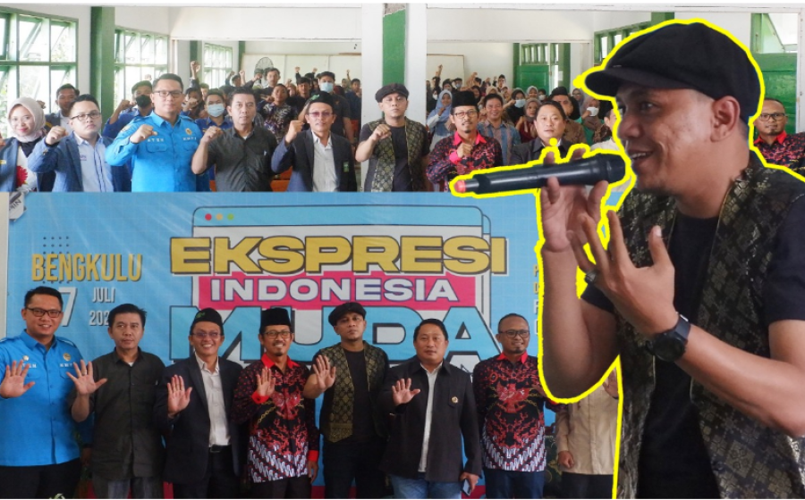 Kegiatan FKPT Bengkulu di aula STIESNU Bengkulu menghadirkan eks vokalis ST 12