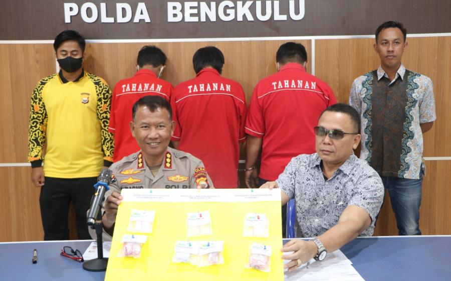 3 terduga pelaku pengedar narkoba