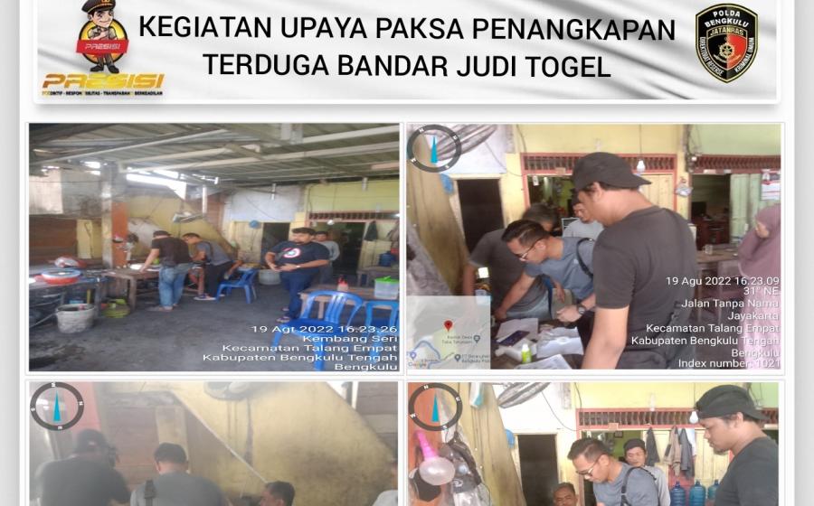 Bandar Judi Togel Diringkus Polda Bengkulu