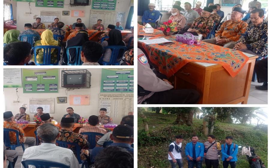 Wujudkan Kamtibmas di Masyarakat, Bhabinkamtibmas Polsek Muara Bangkahulu Hadiri Penyuluhan Harkamtibmas 