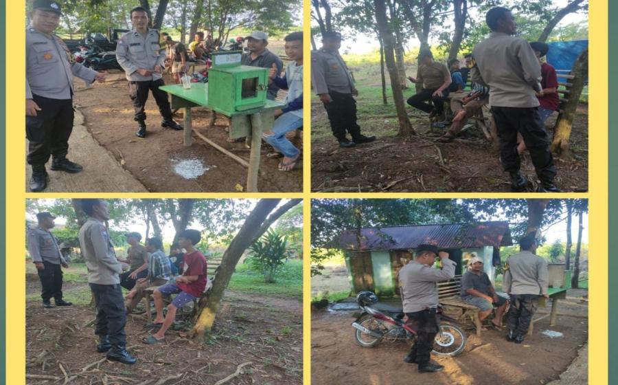 Patroli Rutin, Personel Polsek Teluk Segara Sasar Wisata Taman Berkas 