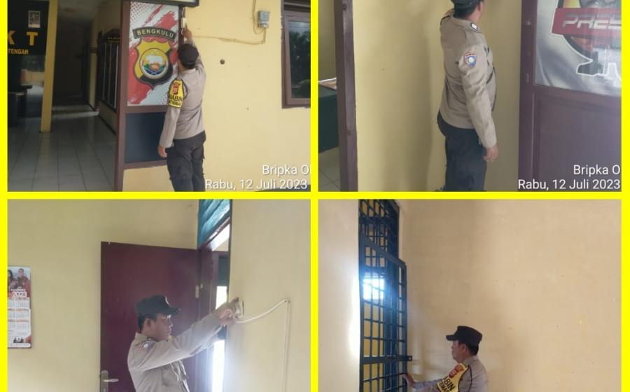 Cegah Konsleting Listrik, Polres Kaur dan Polsek Jajaran Cek Instalasi Listrik Mako 