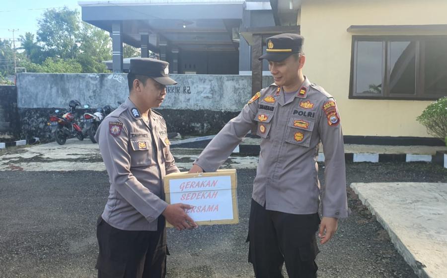 Indahnya Berbagi, Polsek Giri Mulya Gelar Sedekah Bersama