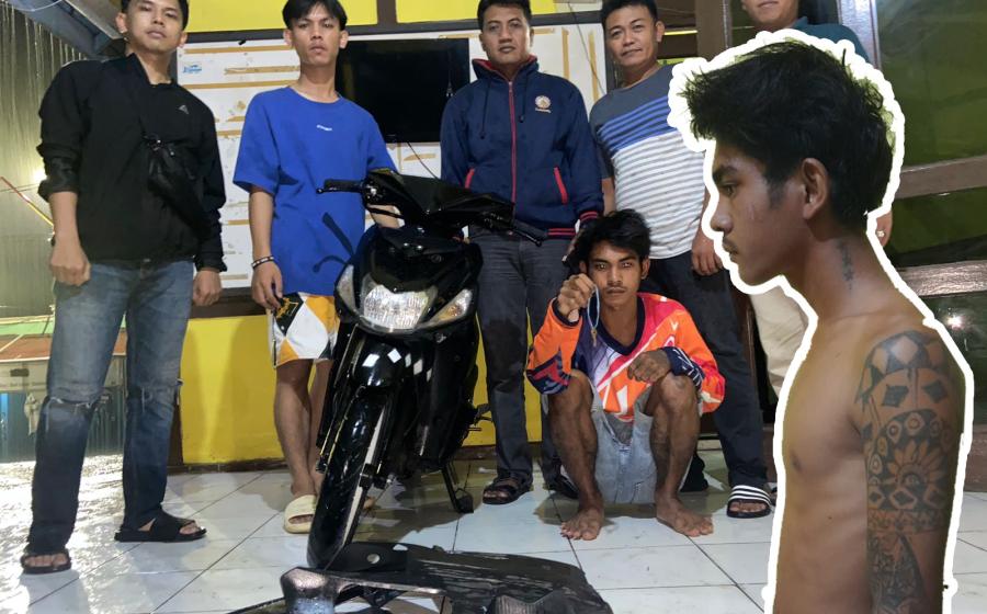 Remaja Bertato Terduga Pelaku Curanmor Dibekuk Polsek Lebong Utara