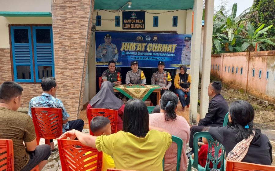 Polsek Kotapadang, Gelar Jumat Curhat Bersama Warga Desa Lubuk Belimbing 