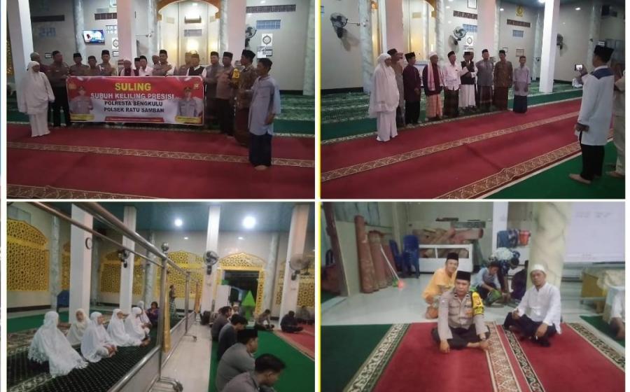 Dengarkan Keluhan Masyarakat, Polresta Bengkulu Rutin Gelar Subuh Keliling