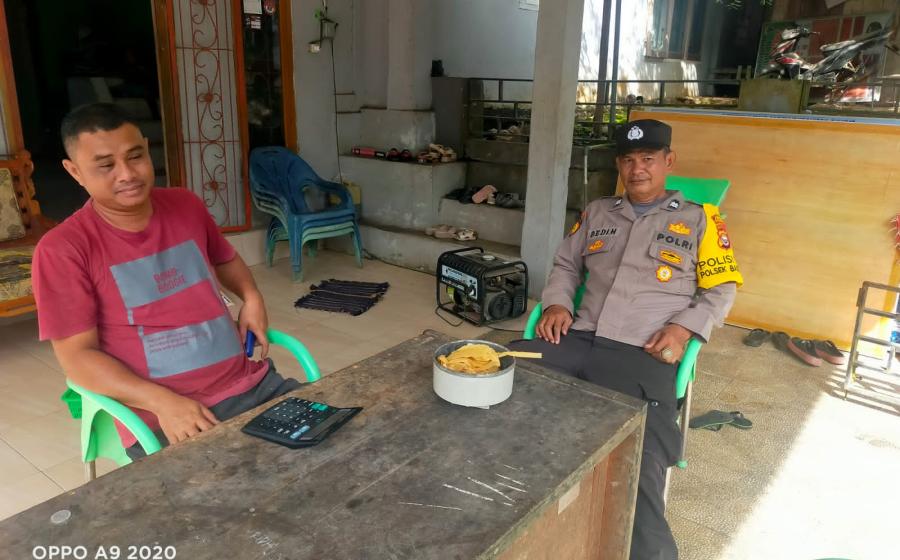 Duduk Bersama Kepala Desa, Polisi RW Monitoring Kamtibmas