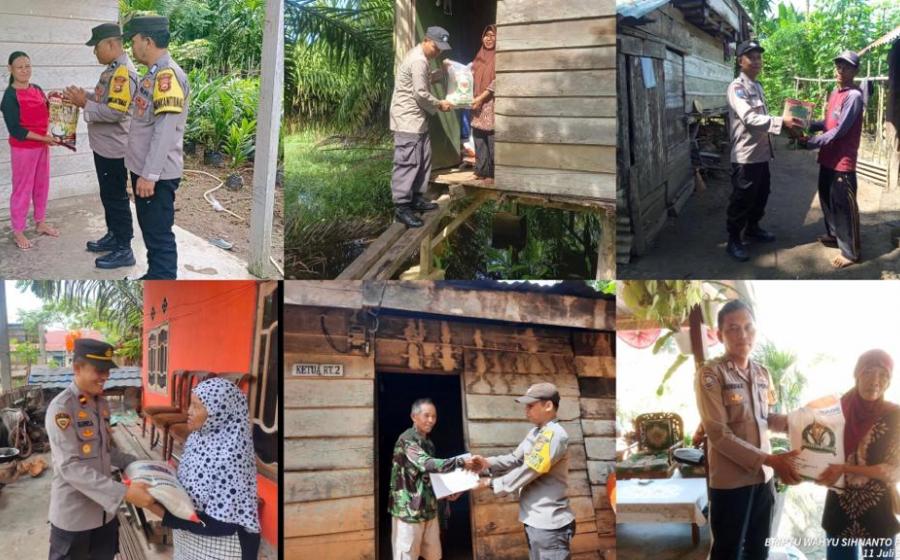 Selasa Berbagi, Polres Kaur dan Polsek Jajaran Bagikan Sembako 