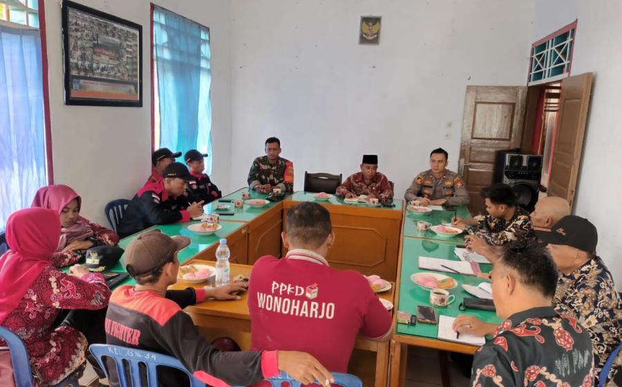 Antisipasi Karhutla, Polsek Giri Mulya Lakukan Rakor Lintas Sektor
