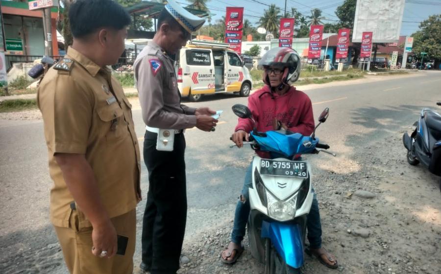 Capai Peningkatan Pendapatan Daerah, Sat Lantas Polres Kaur Gelar Penertiban Kepatuhan Pajak 