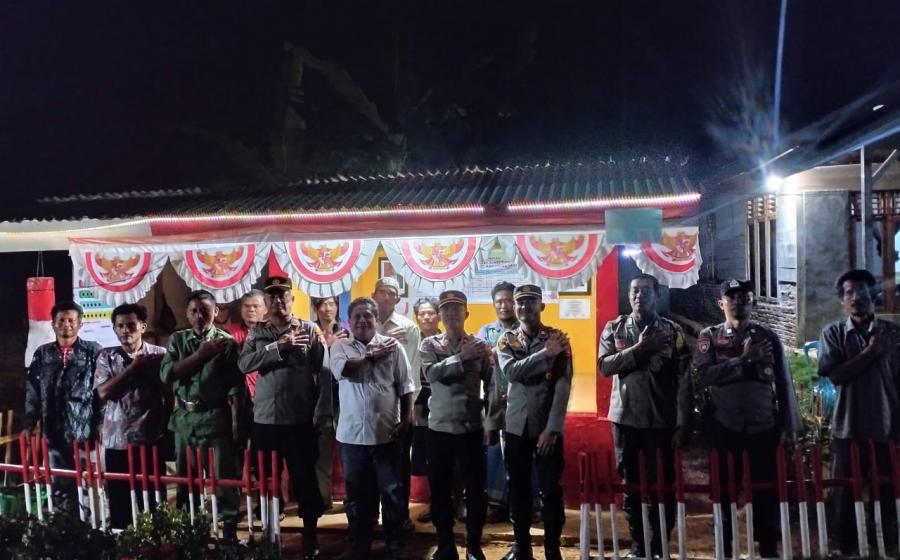 Aktifkan Kembali Siskamling, Polda Bengkulu dan Sat Binmas Polres Mukomuko Monitoring Pos Ronda