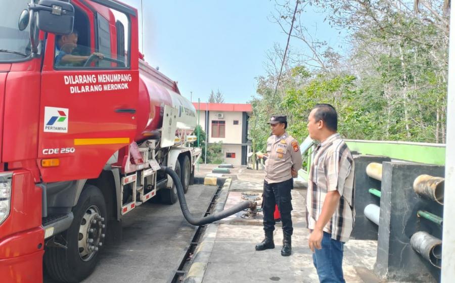 Cegah Penyelewengan BBM Subsidi, Polsek Lais Monitoring Penyaluran SPBU 