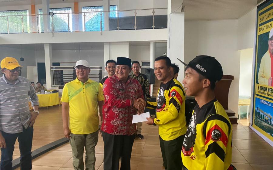 Kapolres Kaur Damping Gubernur Bengkulu dalam Kegiatan Bakti Amal Trail Adventure Kaur