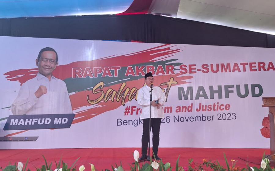 Ridwan Mukti saat menyampaikan sambutan