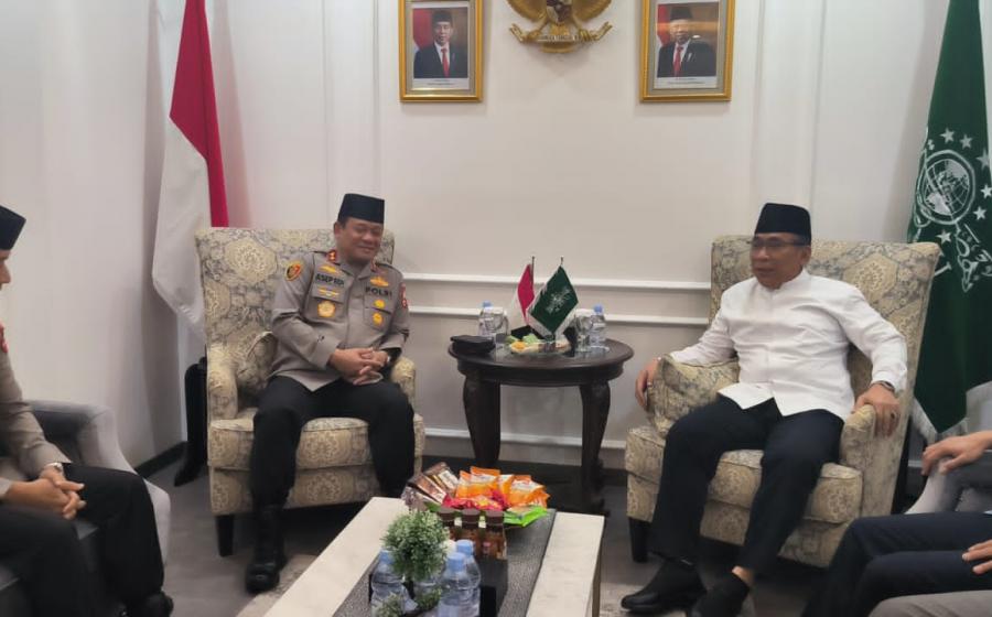 Dikunjungi Kaops NCS, Gus Yahya Nilai Polri Berhasil Jaga Ketentraman Jelang Pemilu 
