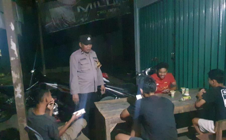 Cegah Tindak Pidana 3C Polsek Giri Mulya Gelar Patroli Malam 
