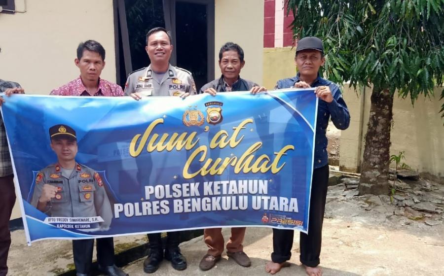 Tampung Keluhan Warga, Polsek Ketahun Gelar Program Jumat Curhat