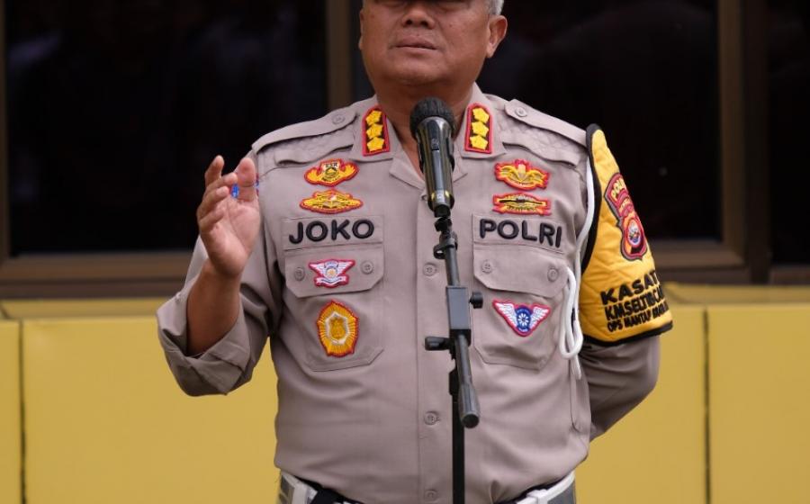 Dirlantas Polda Bengkulu Pimpin Apel OMB dan Tekankan Netralitas Polri