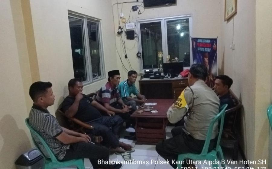 Problem Solving, Bhabinkamtibmas Polsek Kaur Utara Damaikan Perkara Perselisihan dan Pengancaman 