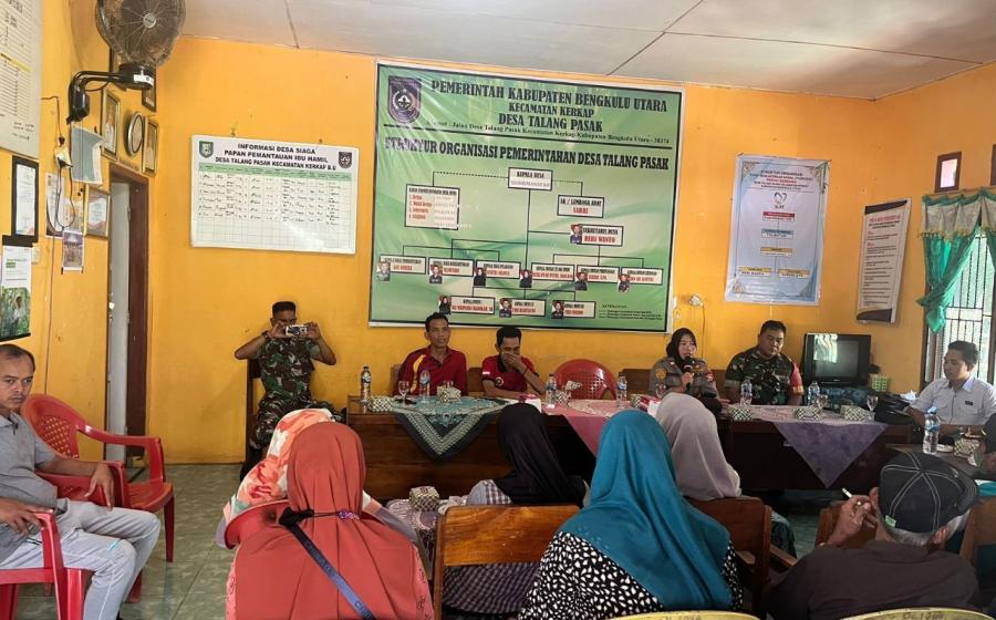 Kapolsek Kerkap Menghadiri Rapat Musyawarah Desa Serah Terima (MDST) Tahun 2023 Desa Talang Pasak