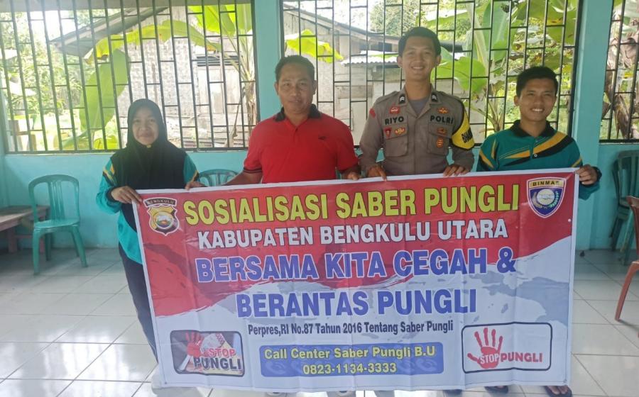 Bhabinkamtibmas Desa Air Baus 1 Ajak Warga Binaanya Cegah Pungli 